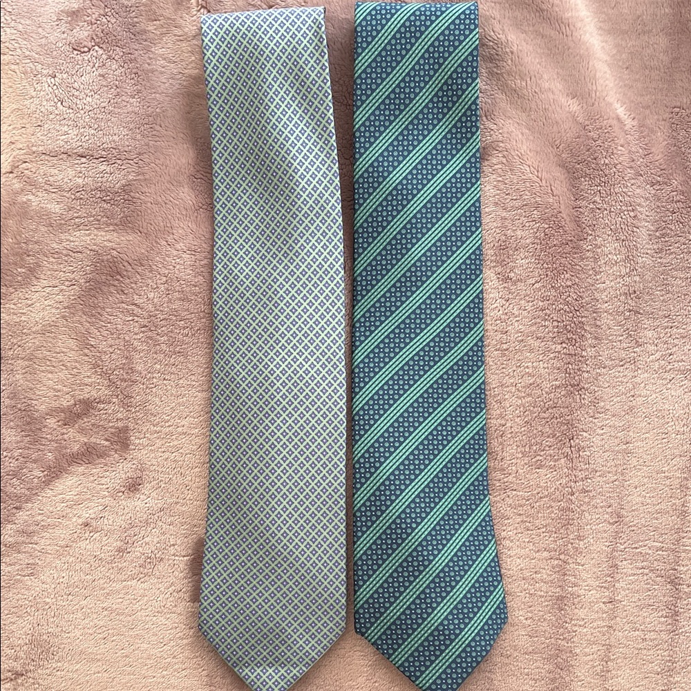 Stefano Ricci Elegant Blue and Teal Ties